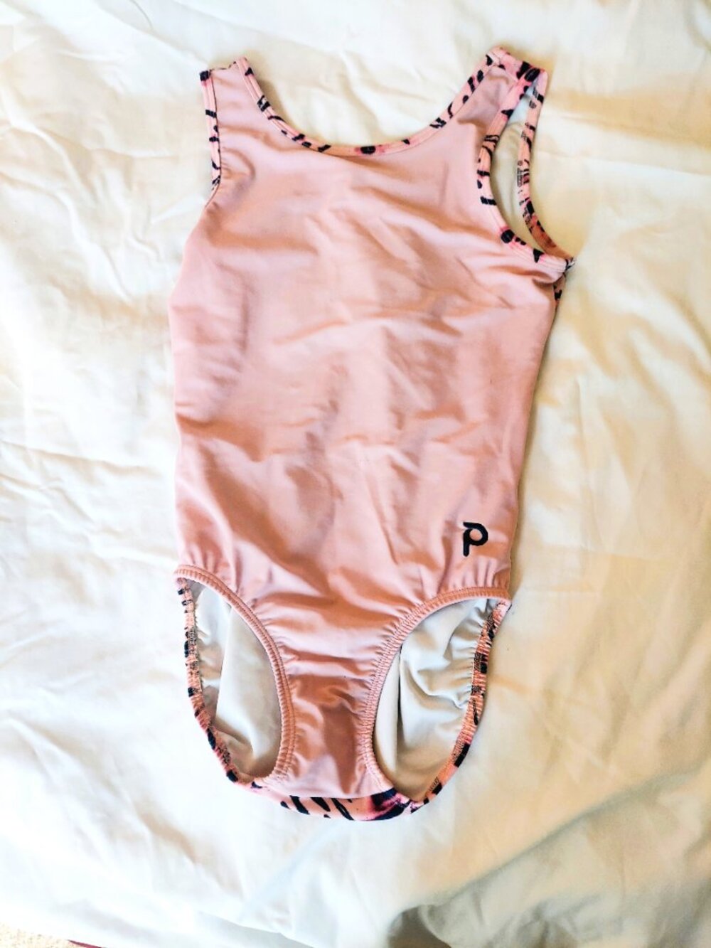 Pink & Leopard Print Plum Gymnastics Leotard AM